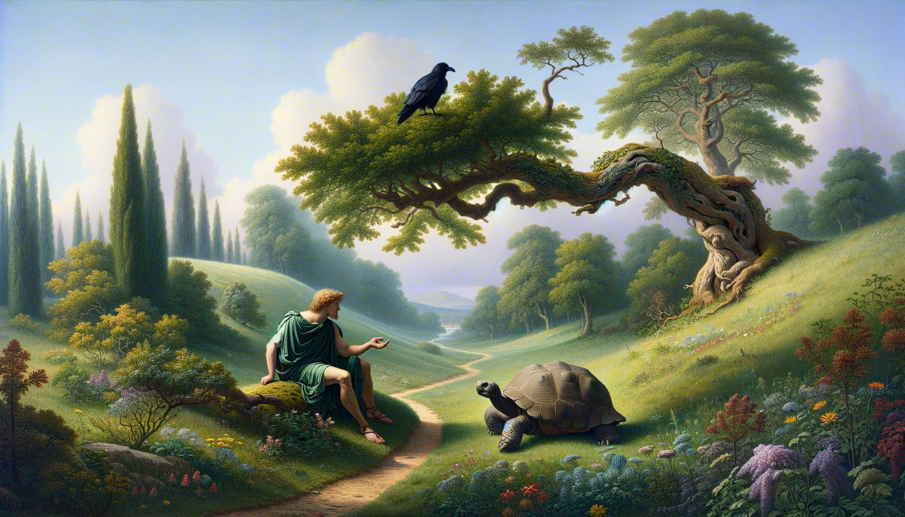 Achilles, the Tortoise, and the Raven